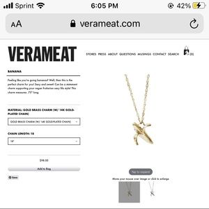 Verameat Banana necklace